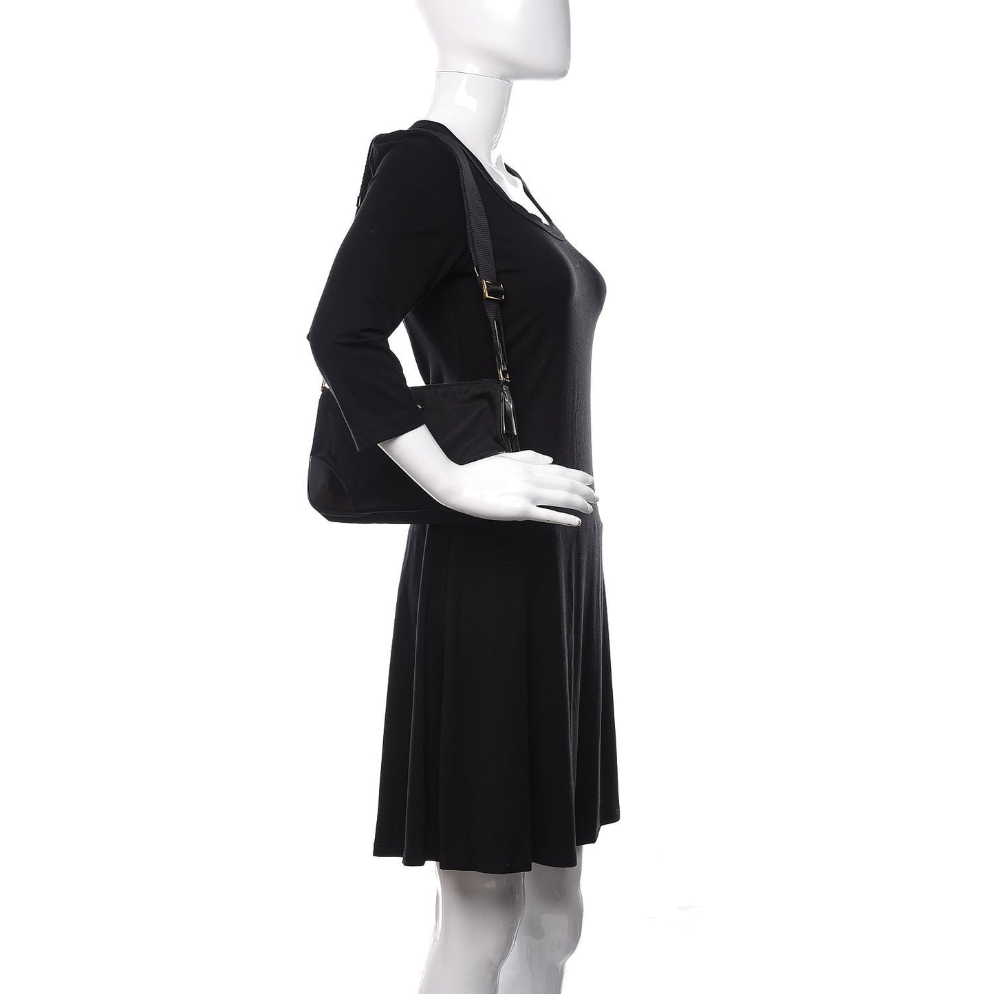 Tessuto Nylon Shoulder Bag Black