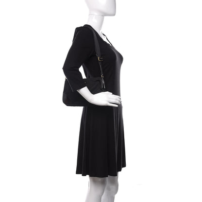 Prada Tessuto Nylon Shoulder Bag Black 2 of 11