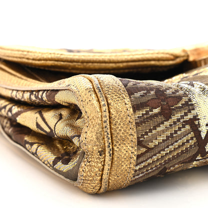 Louis Vuitton Monogram Brocade Thalie Clutch Gold 15 of 22