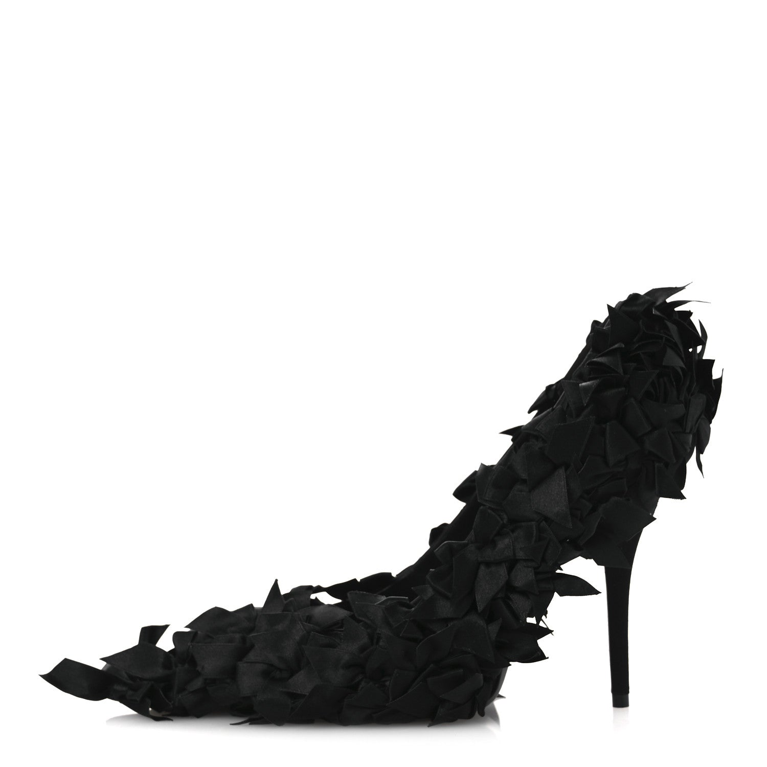 Balenciaga Satin Pointed Marie A Bows All Over 110mm Pumps 40 Black 1 of 11