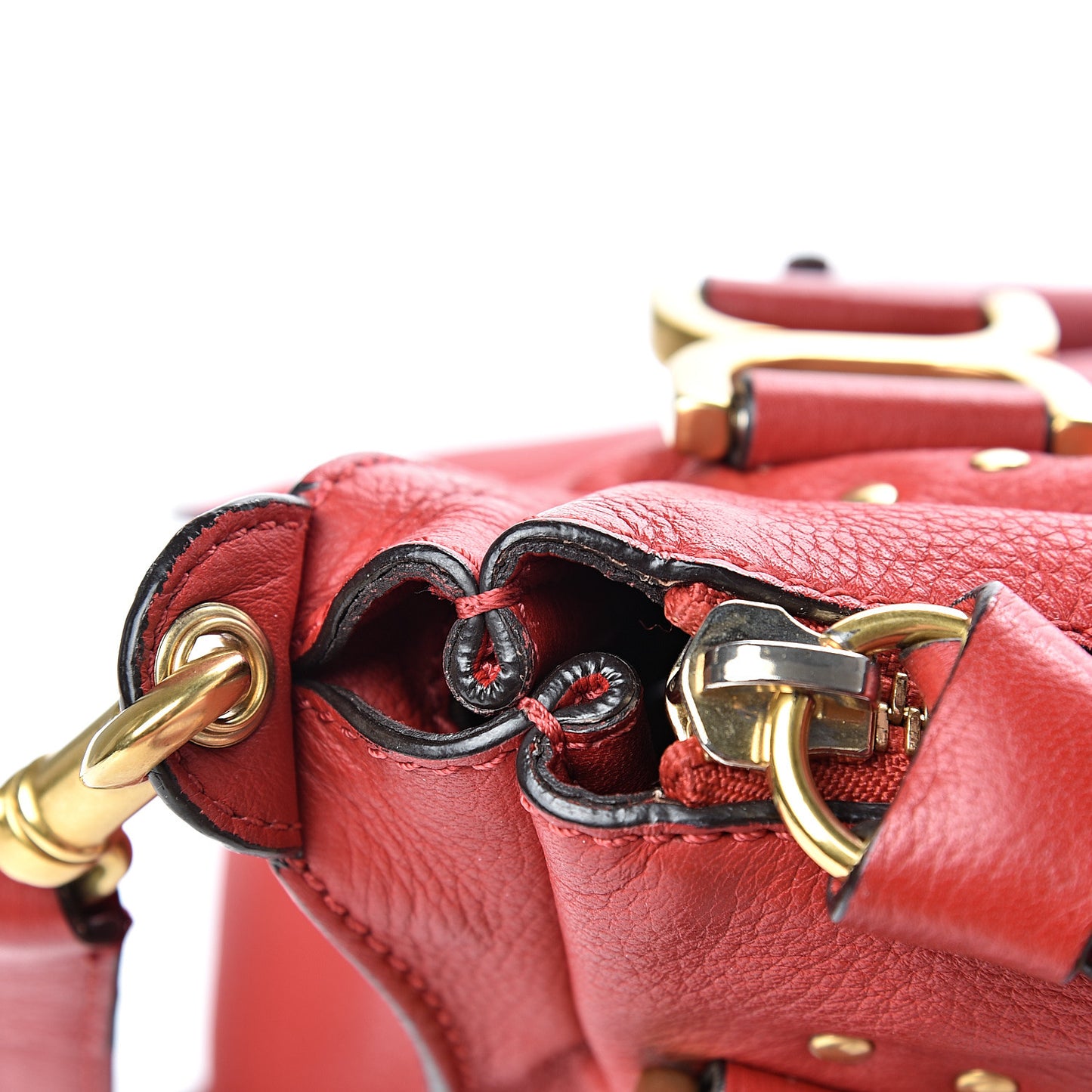 Calfskin Medium Marcie Satchel Acerola