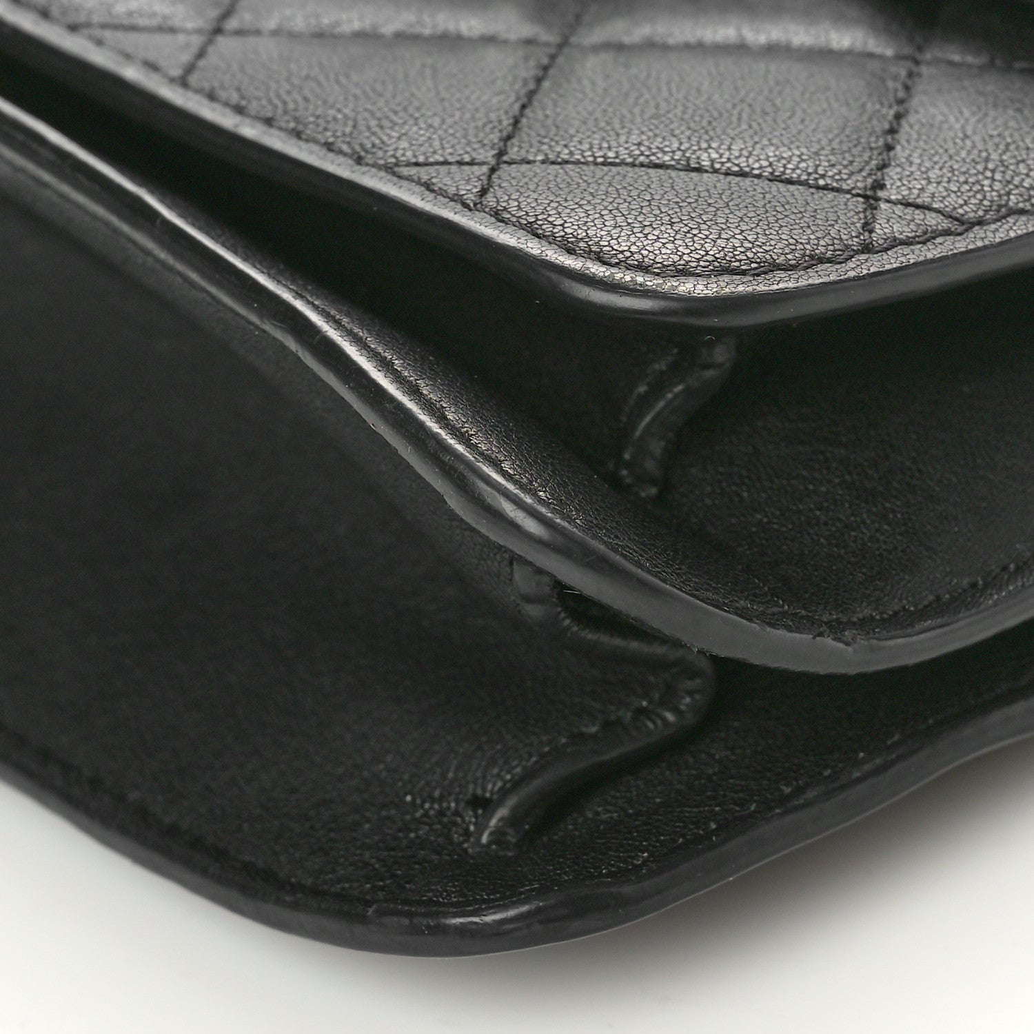 Chanel Goatskin Quilted Small CC Box Flap Black 10 of 12