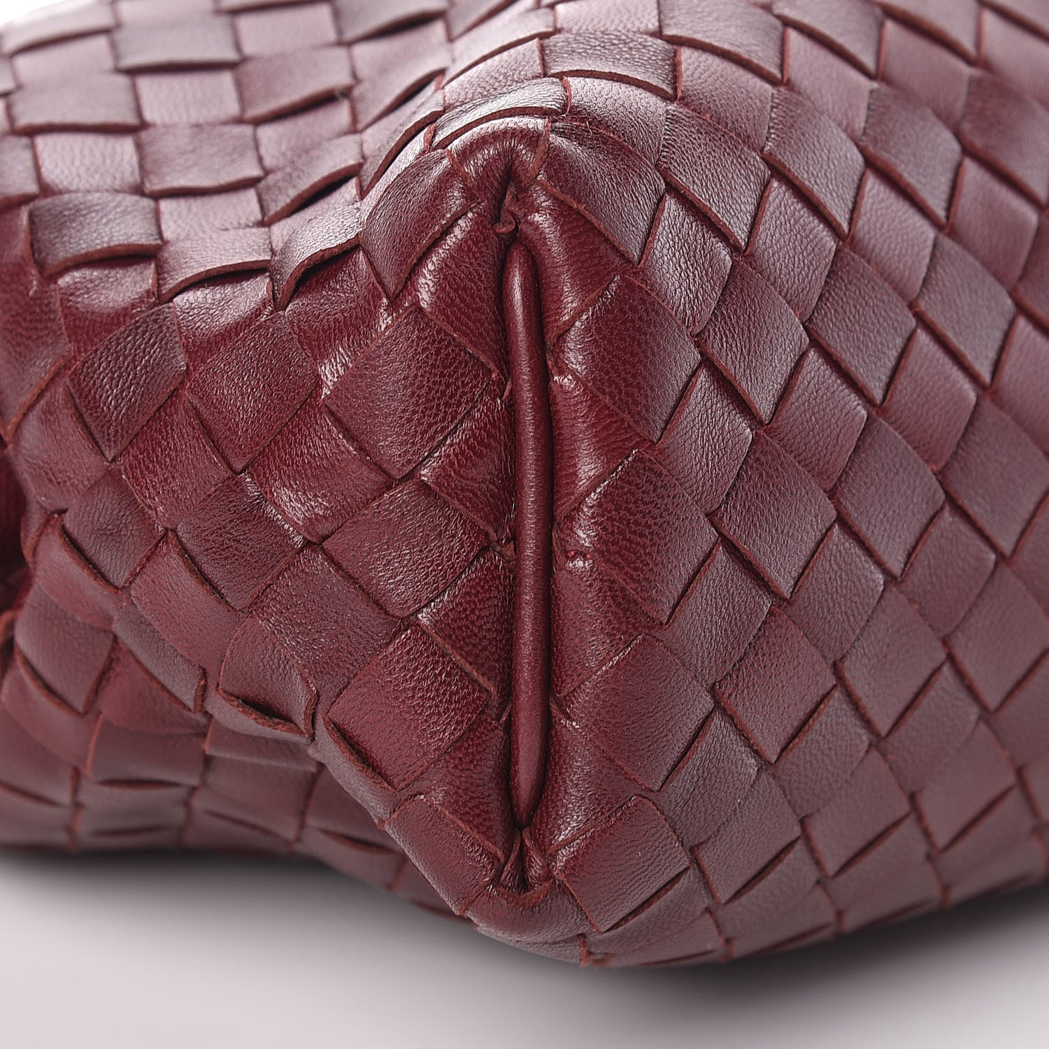 Bottega Veneta Nappa Intrecciato The Lauren 1980 Clutch Gigolo Red 8 of 9