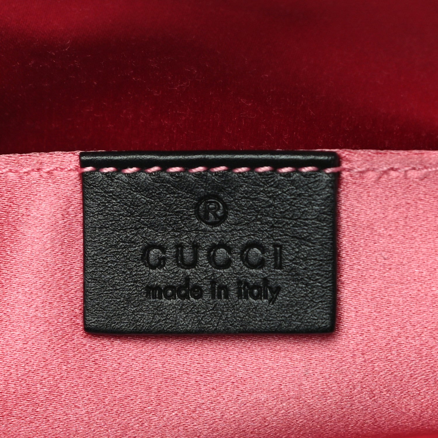 Gucci Calfskin Matelasse Mini GG Marmont Chain Shoulder Bag Black White 6 of 12