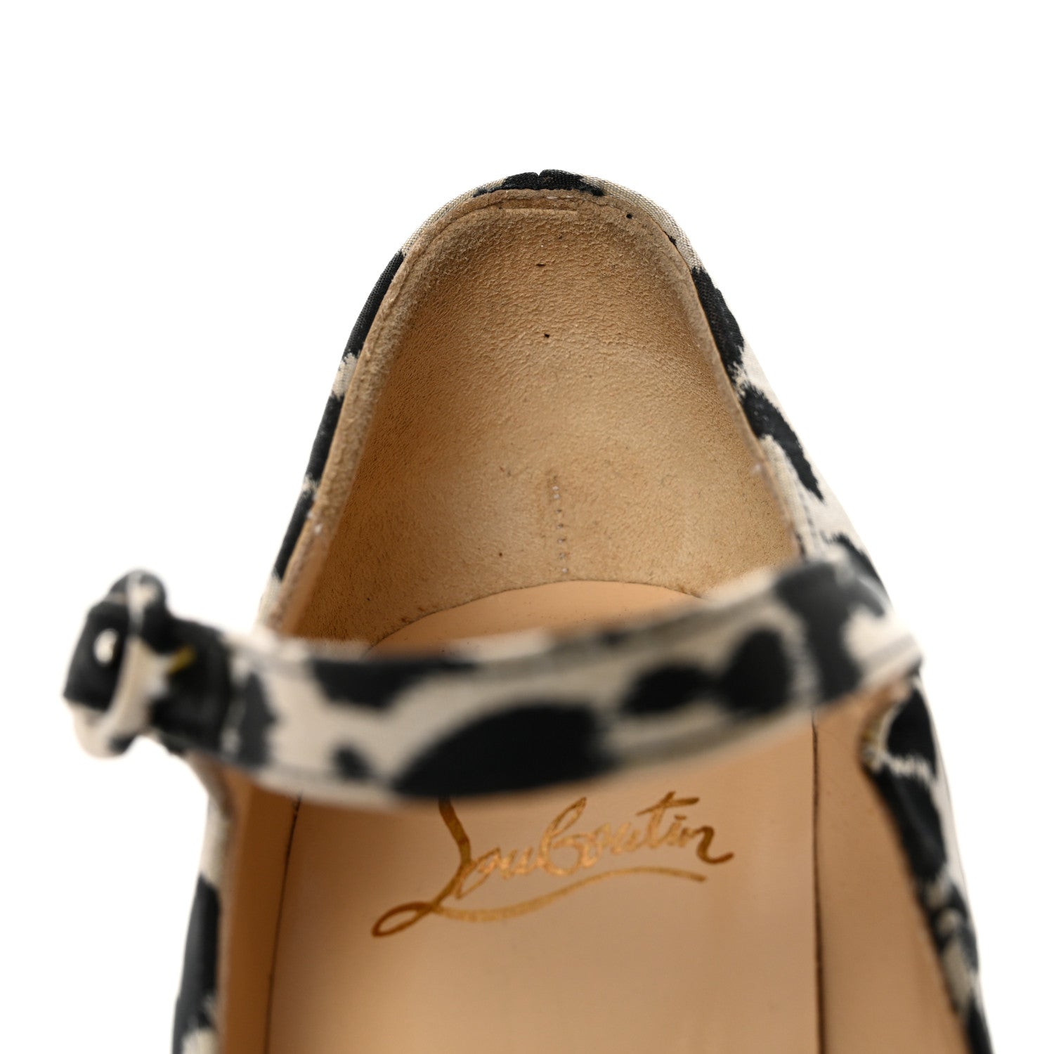 Christian Louboutin Tissu Leopardino Lady Daf 160 Pumps 37.5 Black White 9 of 11