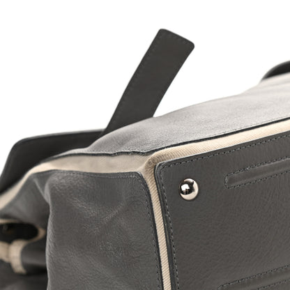 Saint Laurent Calfskin Canvas Large Muse Two Grey 9 of 21