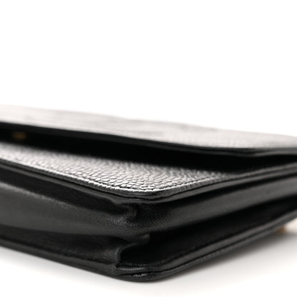 Chanel Caviar Timeless CC Wallet on Chain WOC Black 11 of 12
