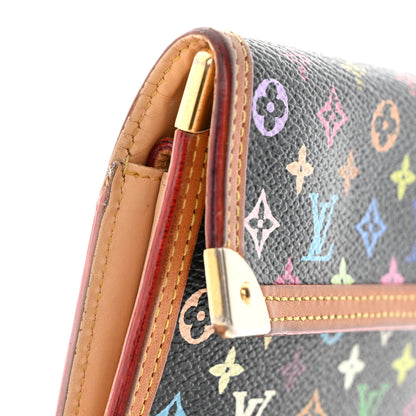 Louis Vuitton Monogram Multicolor Porte Tresor International Wallet Black 16 of 16