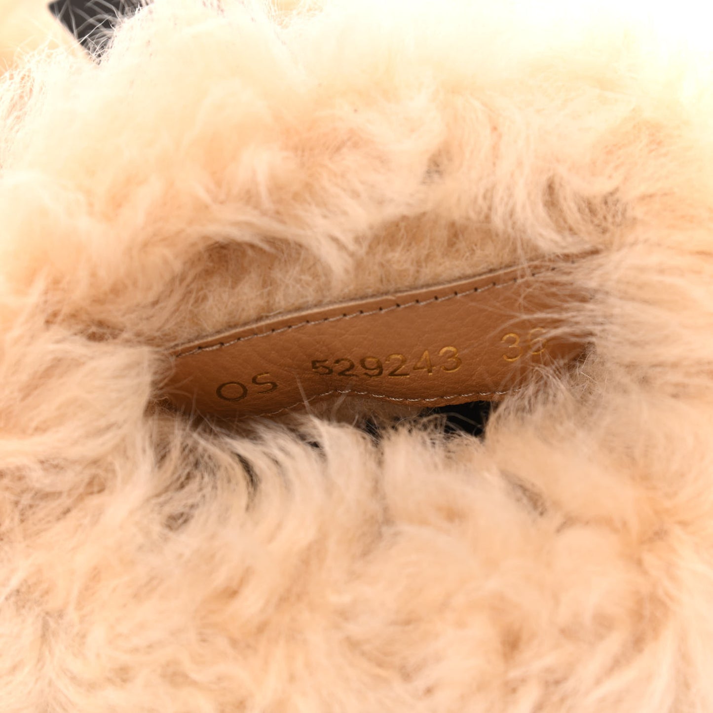 Shearling Lamb Boots 36 Cream