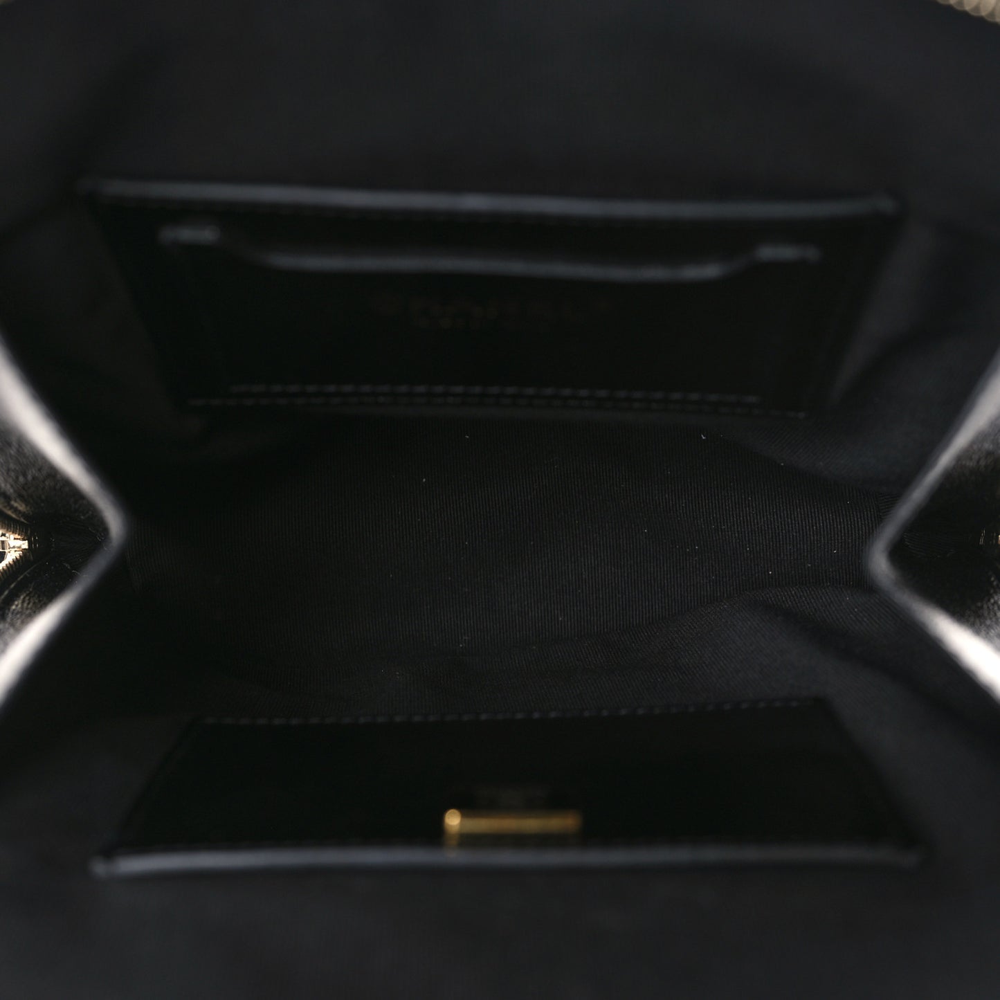 Shiny Calfskin My Pocket Backpack Black