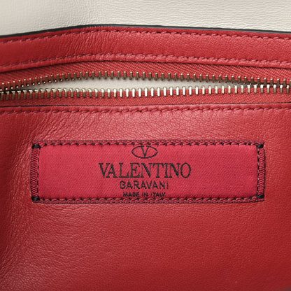 Valentino Garavani Nappa Rockstud Spike Wallet on Chain Opal Grey 8 of 8