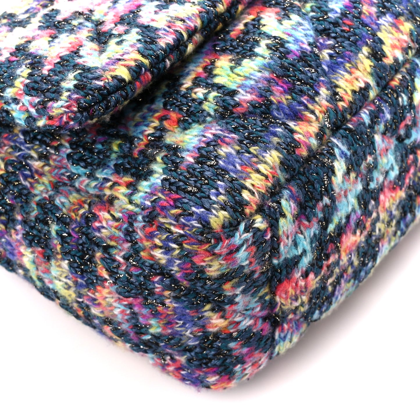 Tweed Quilted Medium Chanel 19 Flap Dark Multicolor