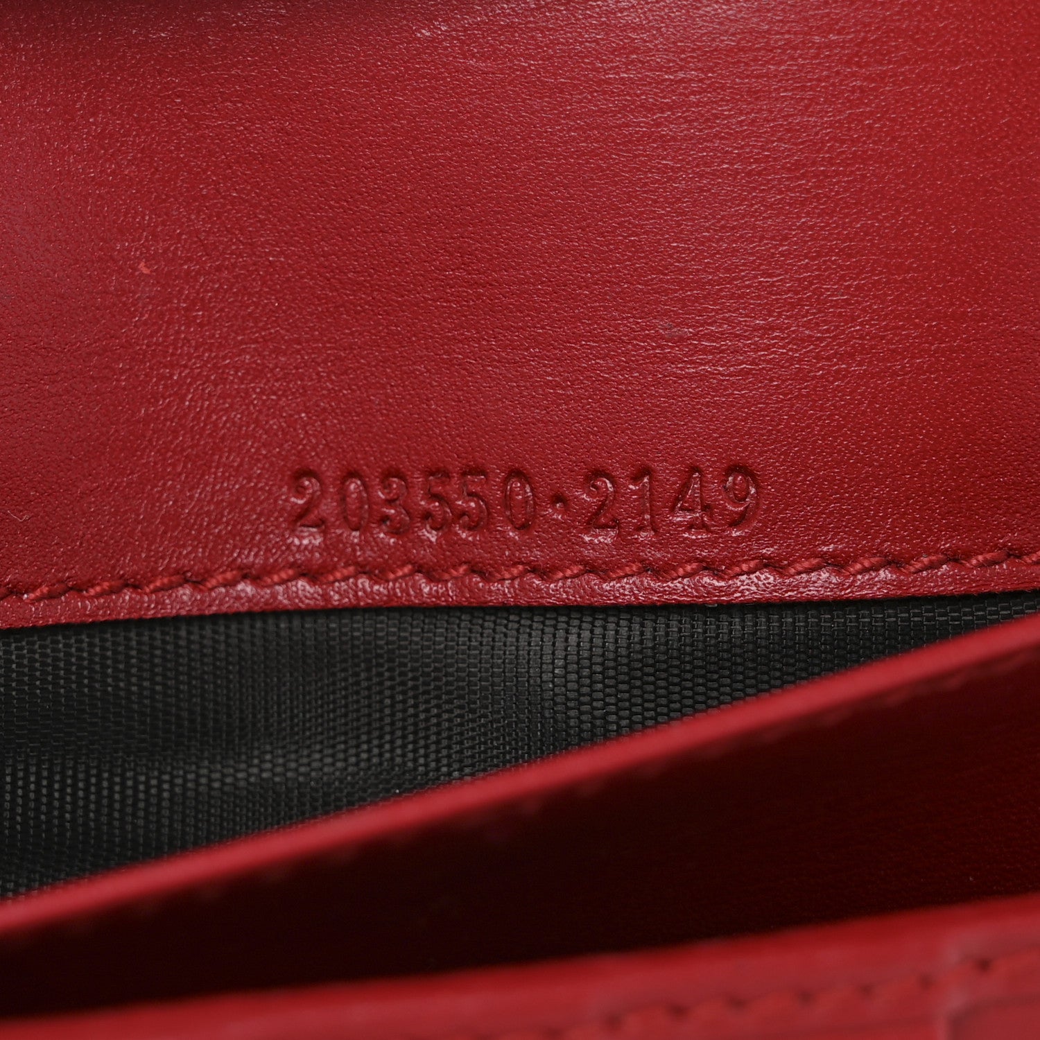 Gucci Patent Guccissima Heart Continental Wallet Red 7 of 11