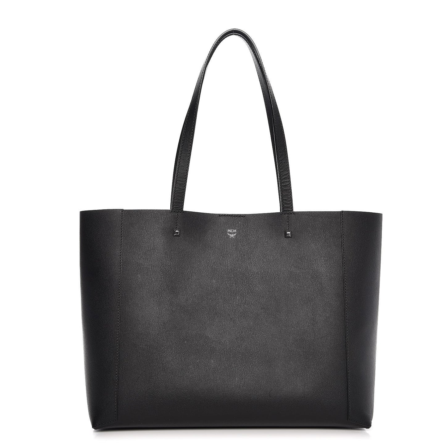 Calfskin Shopper Tote Black