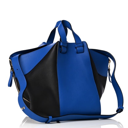 Loewe Calfskin Medium Hammock Shoulder Bag Electric Blue Black 3 of 15
