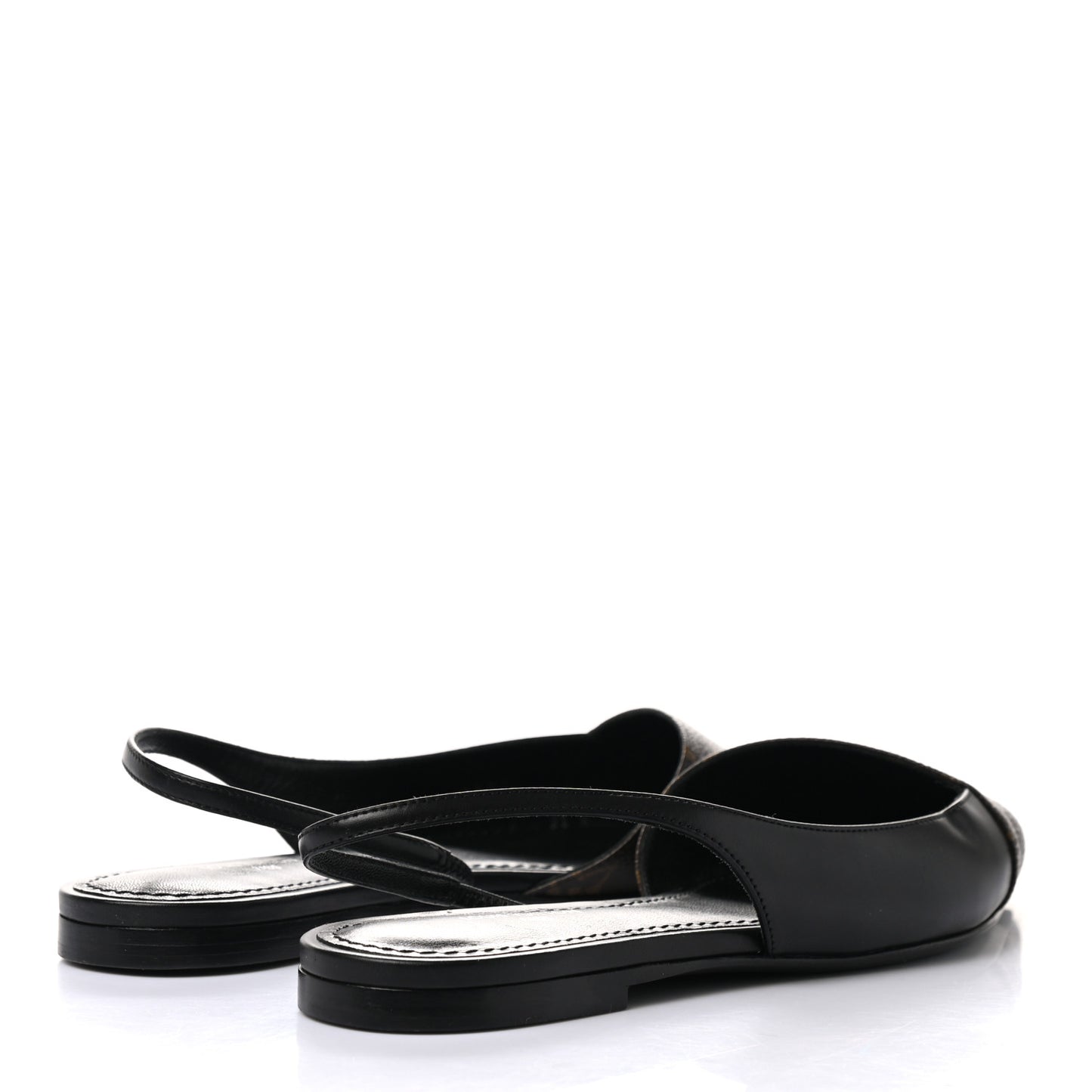 Patent Monogram Cherie Slingback Ballerina Flats 35