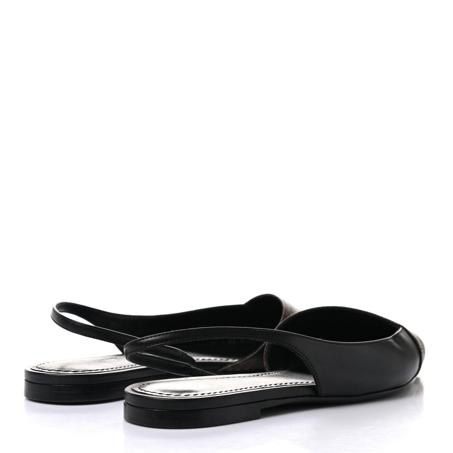 Louis Vuitton Patent Monogram Cherie Slingback Ballerina Flats 35 4 of 8