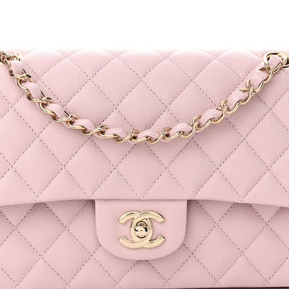 Chanel Caviar Quilted Medium Double Flap Light Pink 8 of 10