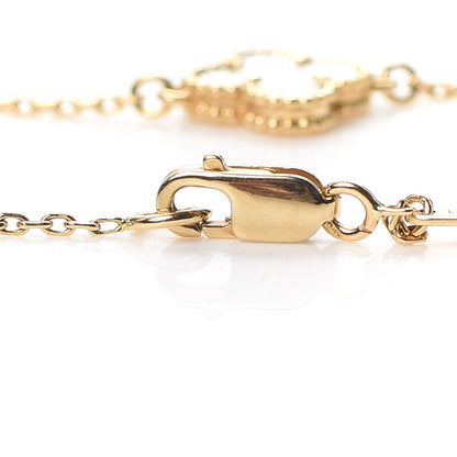Van Cleef & Arpels 18K Yellow Gold Mother of Pearl Sweet Alhambra Bracelet 4 of 6