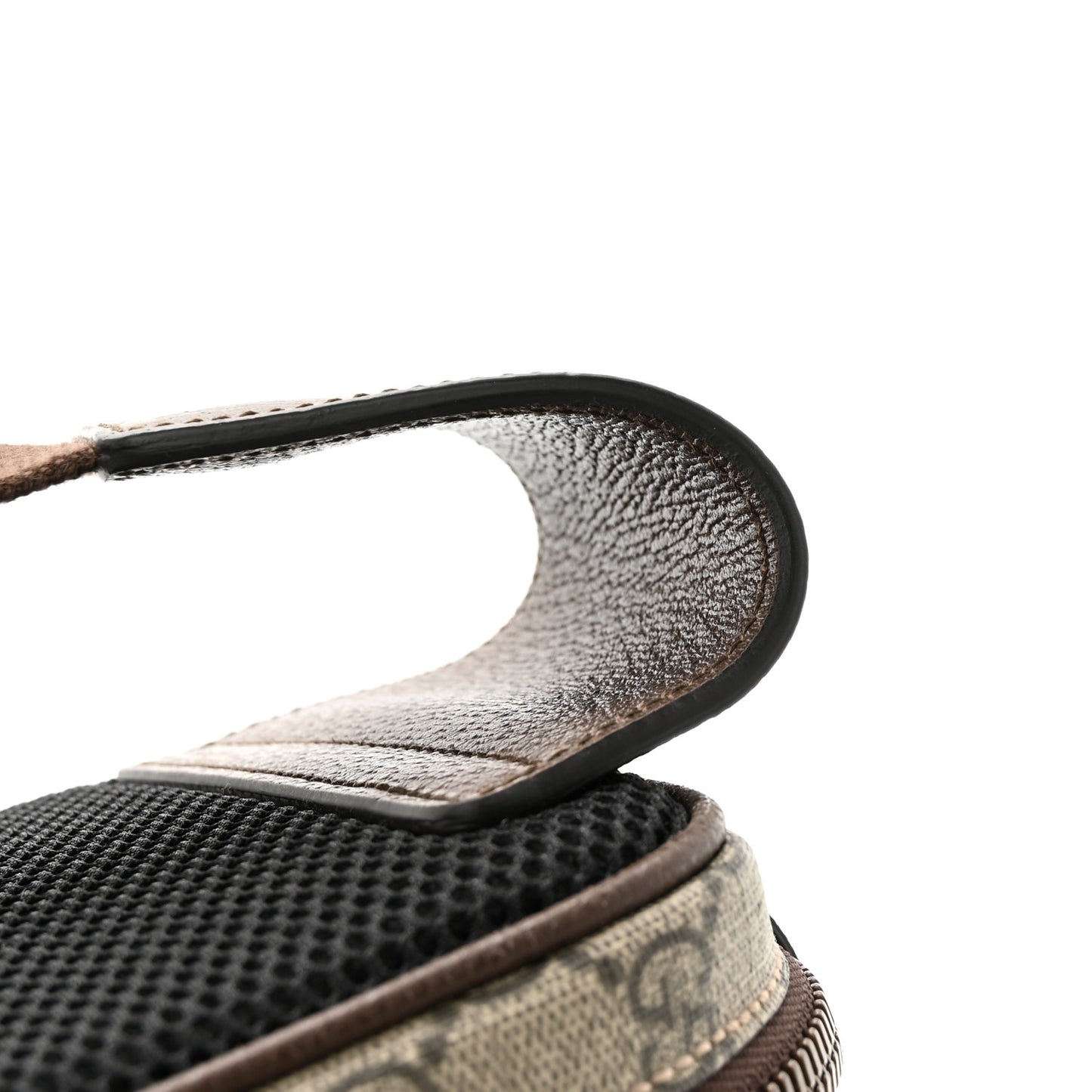Soft GG Supreme Monogram Medium Ophidia Belt Bag Dark Brown