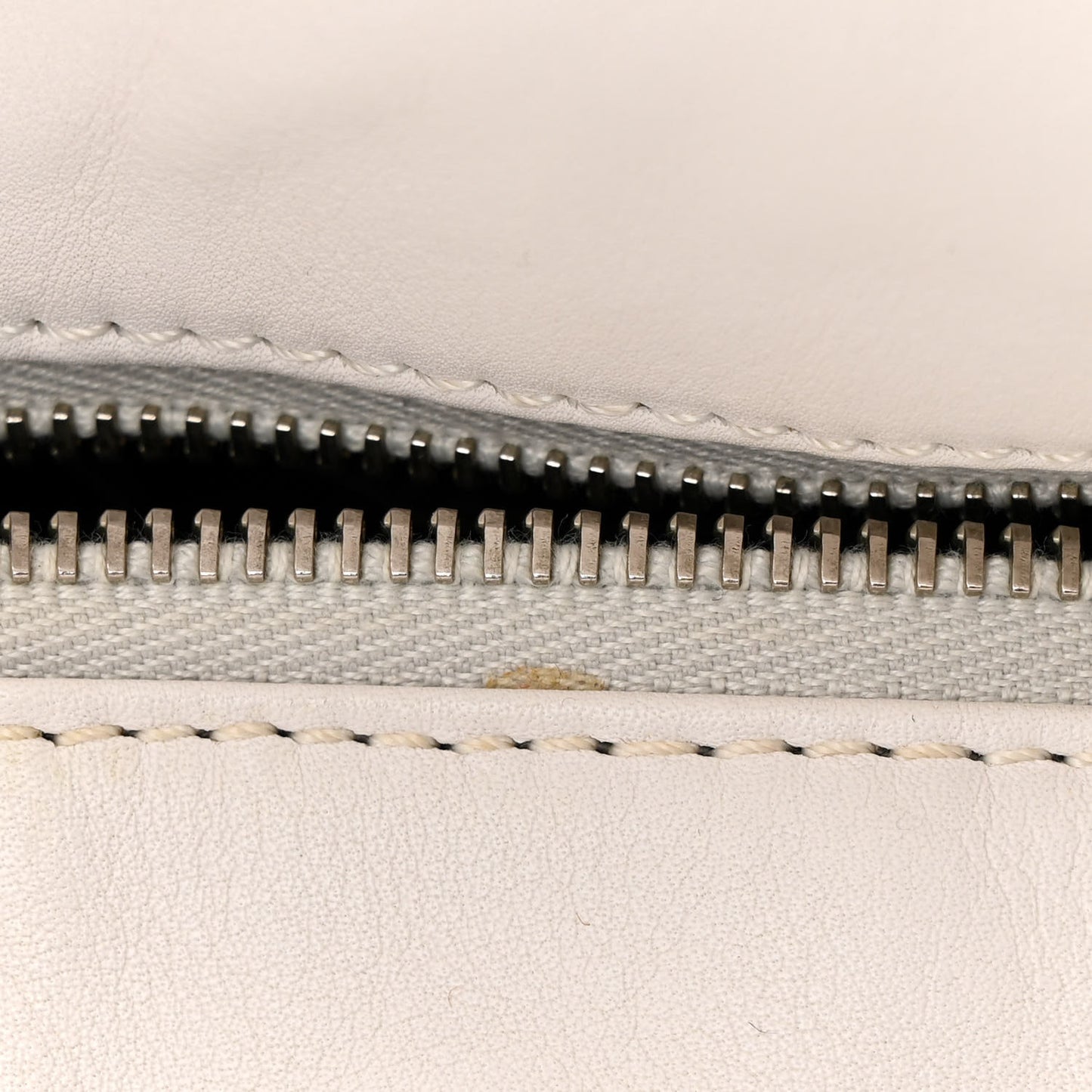 Calfskin Modern Chain Rhodoid Hobo White