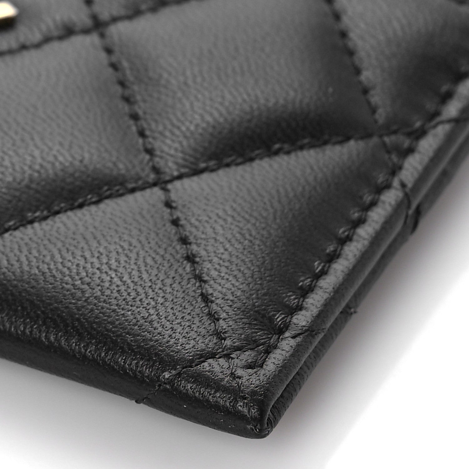Chanel Lambskin Quilted Card Holder Black 10 of 11
