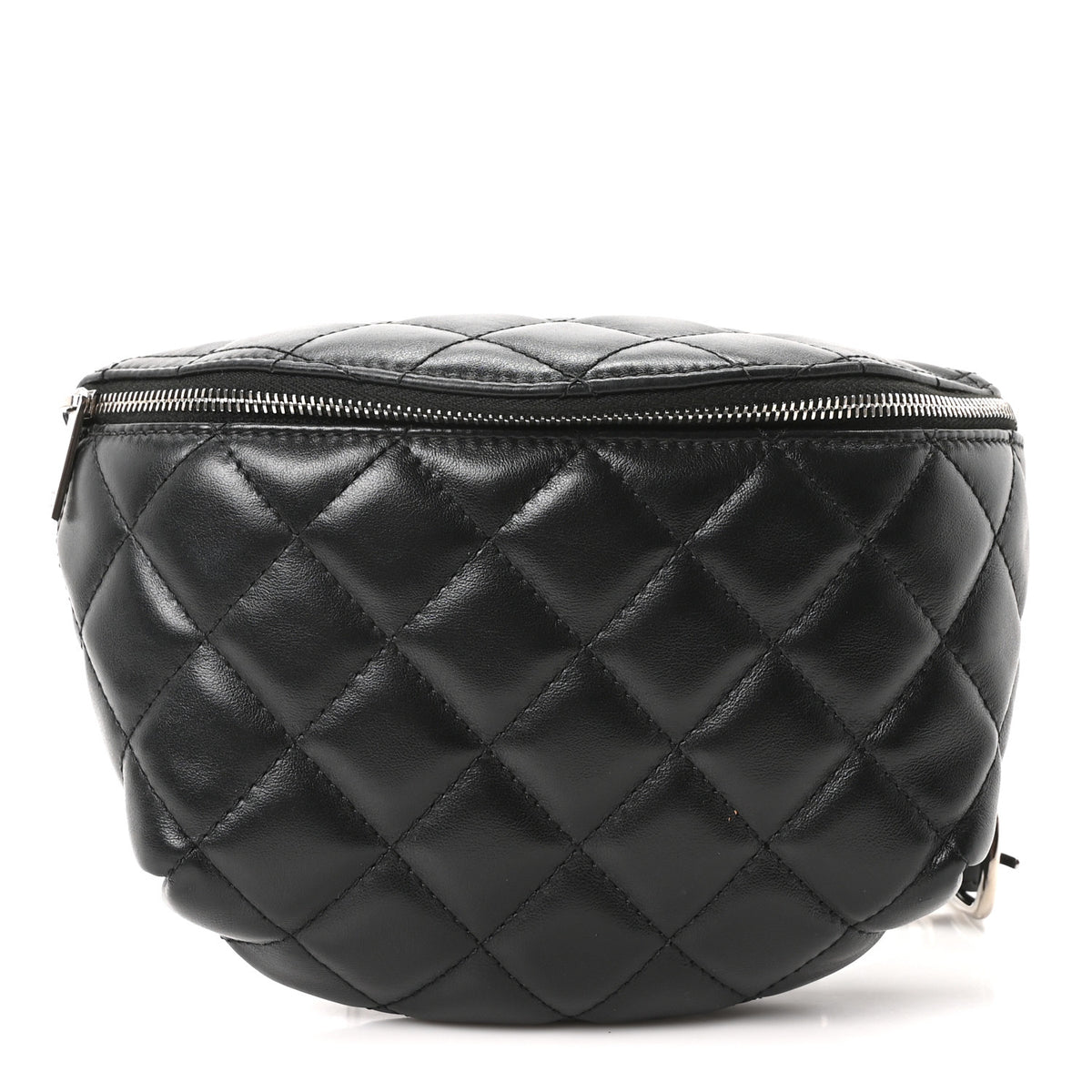 Chanel Calfskin Quilted Uniform Waist Belt Bag Black 1 of 10