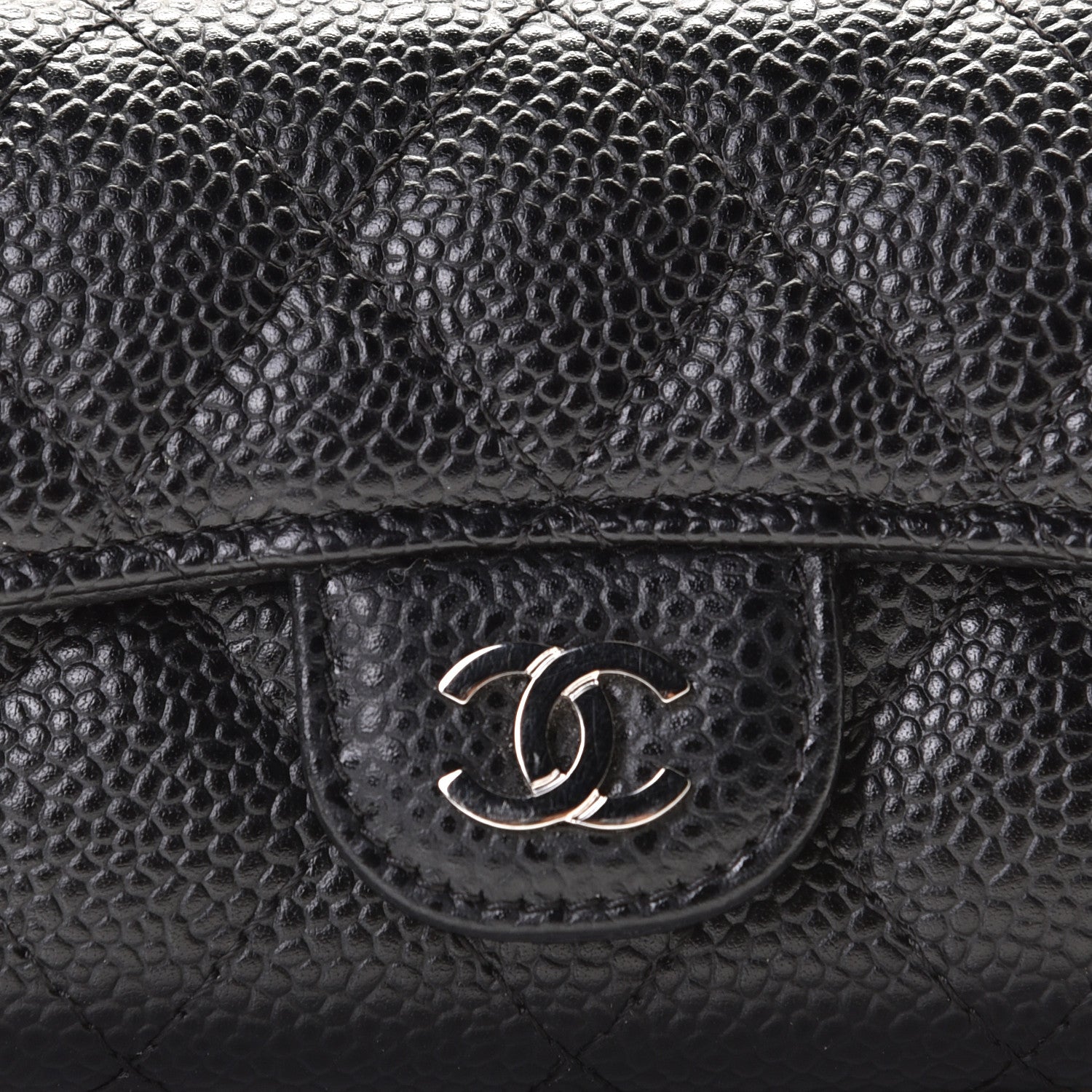 Chanel Caviar Quilted Flap Card Holder Black 6 of 10