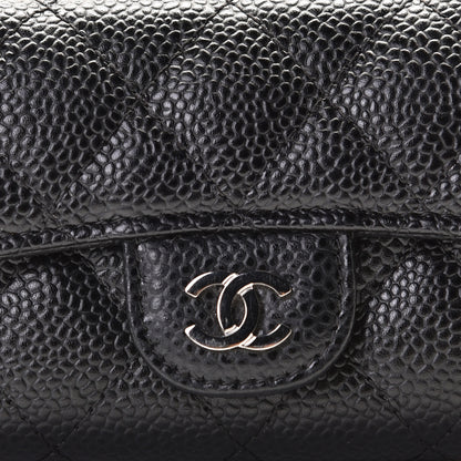 Chanel Caviar Quilted Flap Card Holder Black 6 of 10