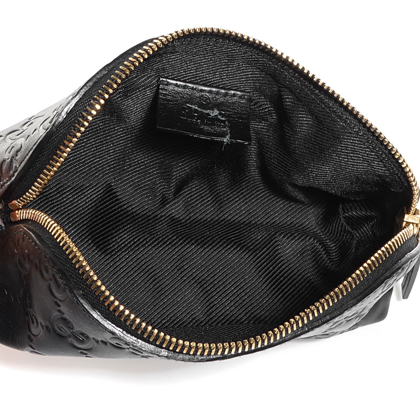 Guccissima Small Cosmetic Case Black
