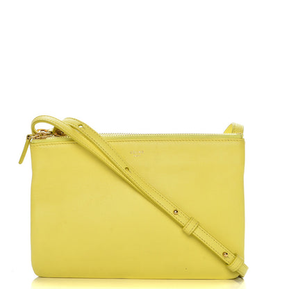 Celine Lambskin Small Trio Crossbody Bag Fluo Yellow 1 of 11