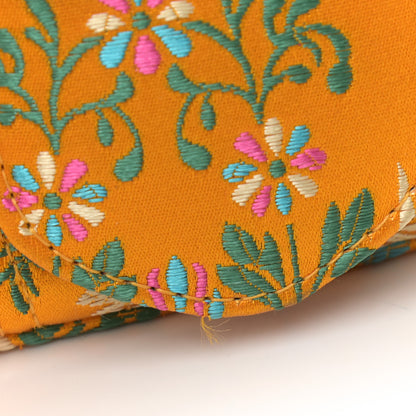 Gucci Jacquard Matelasse Floral Medium GG Marmont Shoulder Bag Yellow 10 of 12