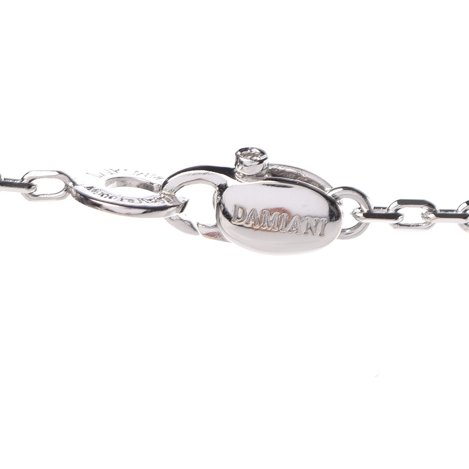Damiani 18K White Pink Gold Diamond Blasoni Pendant Necklace 6 of 7