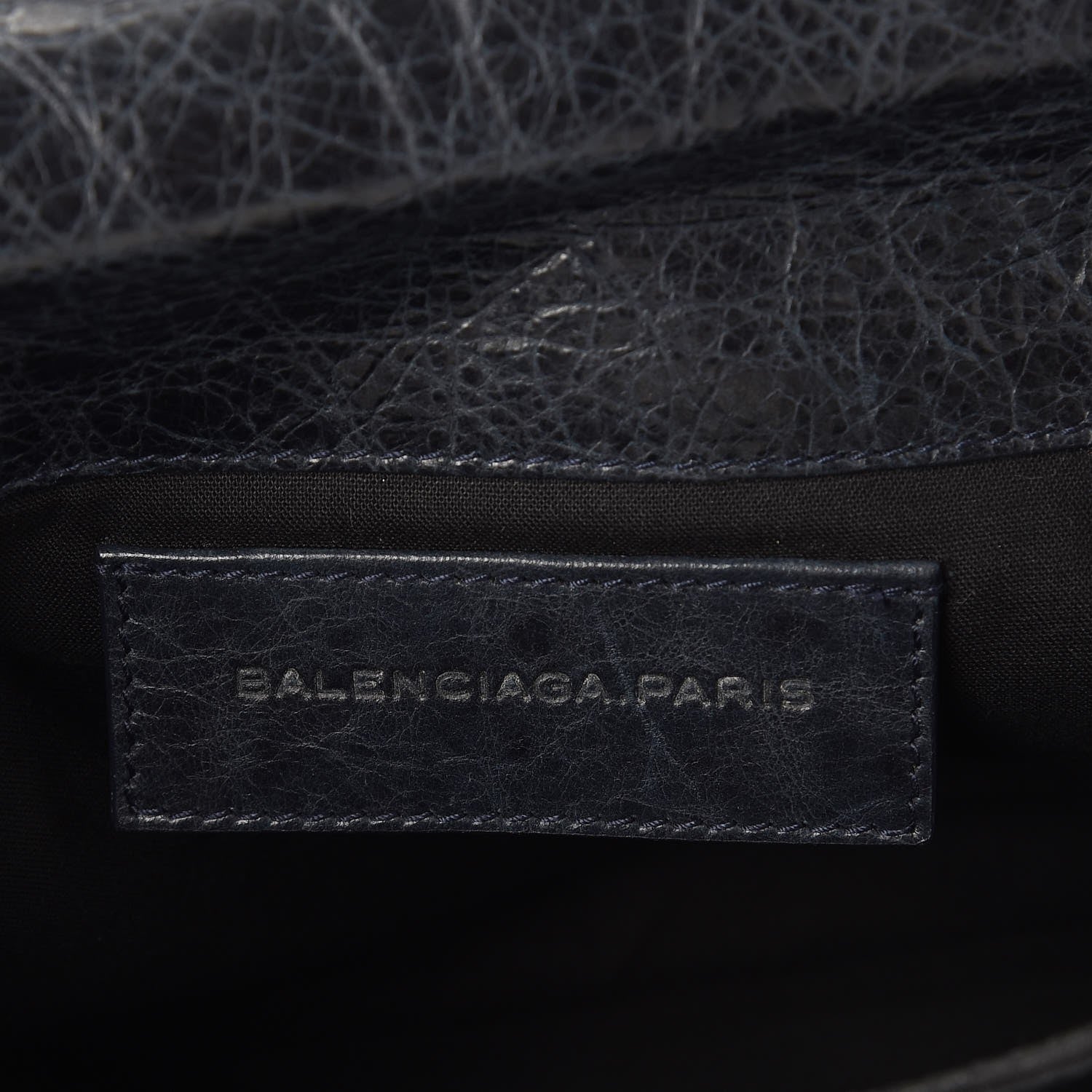 Balenciaga Agneau Giant 12 Rose Gold Hardware Envelope Clutch Dark Night 6 of 7