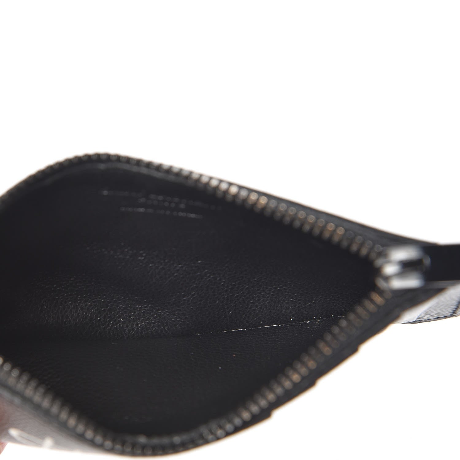 Saint Laurent Grain de Poudre Dollar Print 5 Fragments Zip Pouch Card Holder Black 5 of 8
