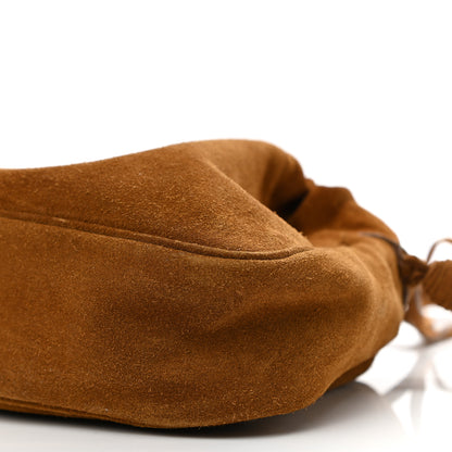 Saint Laurent Suede Calfskin Fringe Bucket Light Ochre 9 of 9