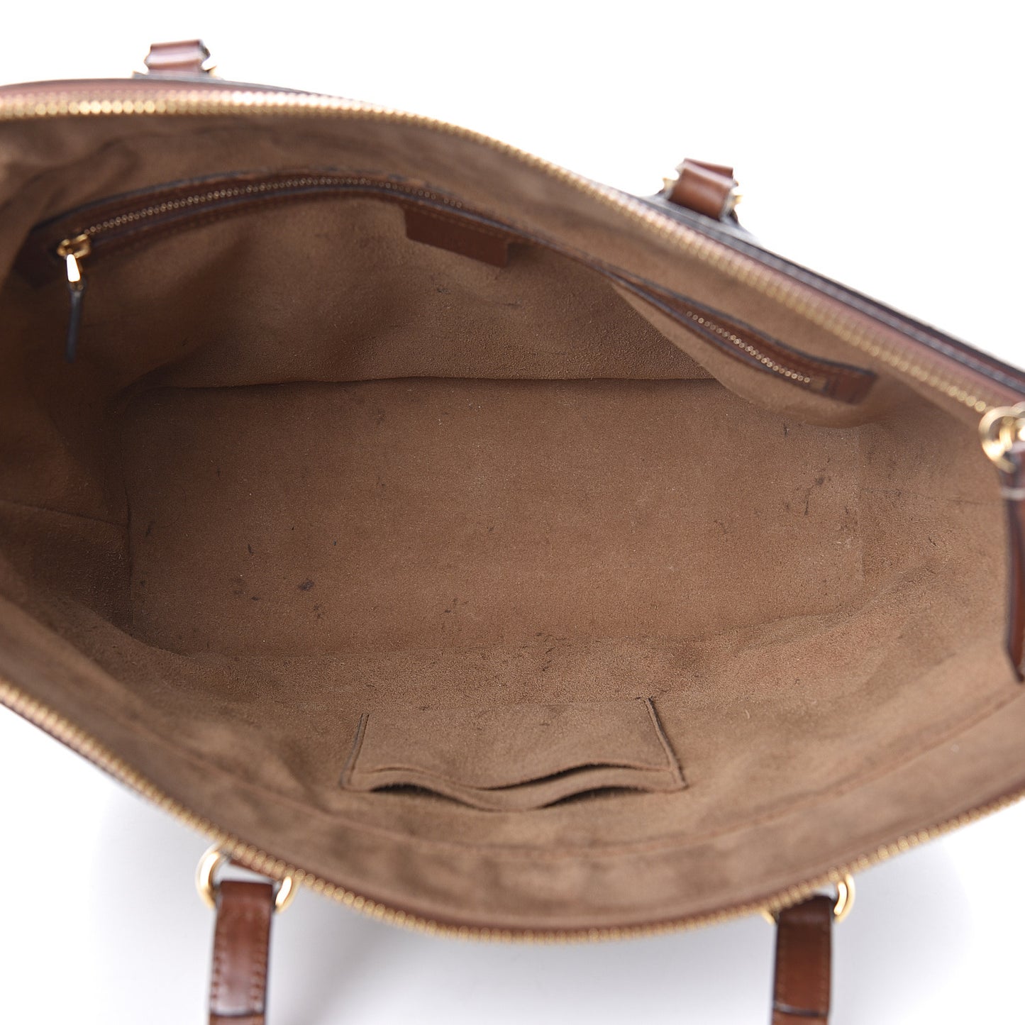 GG Supreme Monogram Medium Zippered Bucket Tote Beige Tuscany