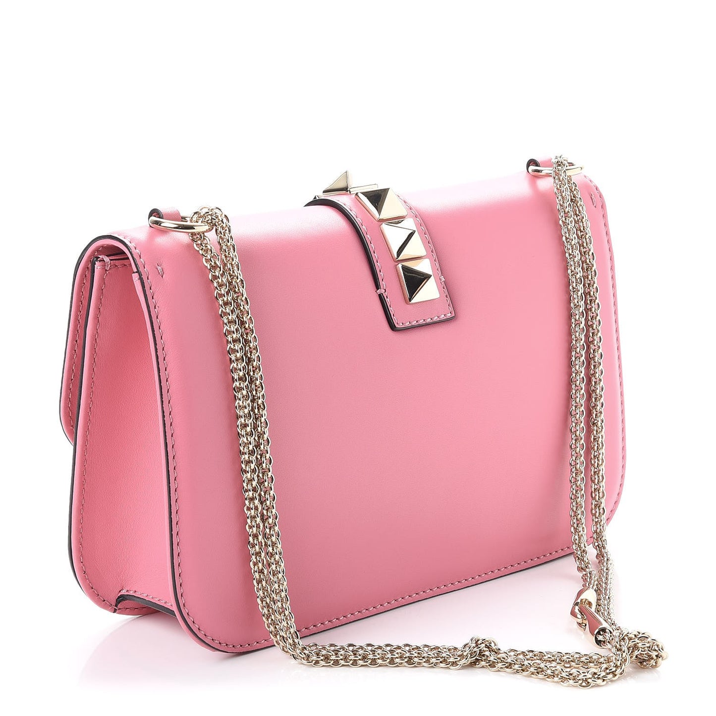 Vitello Medium Glam Lock Rockstud Flap Ninphea