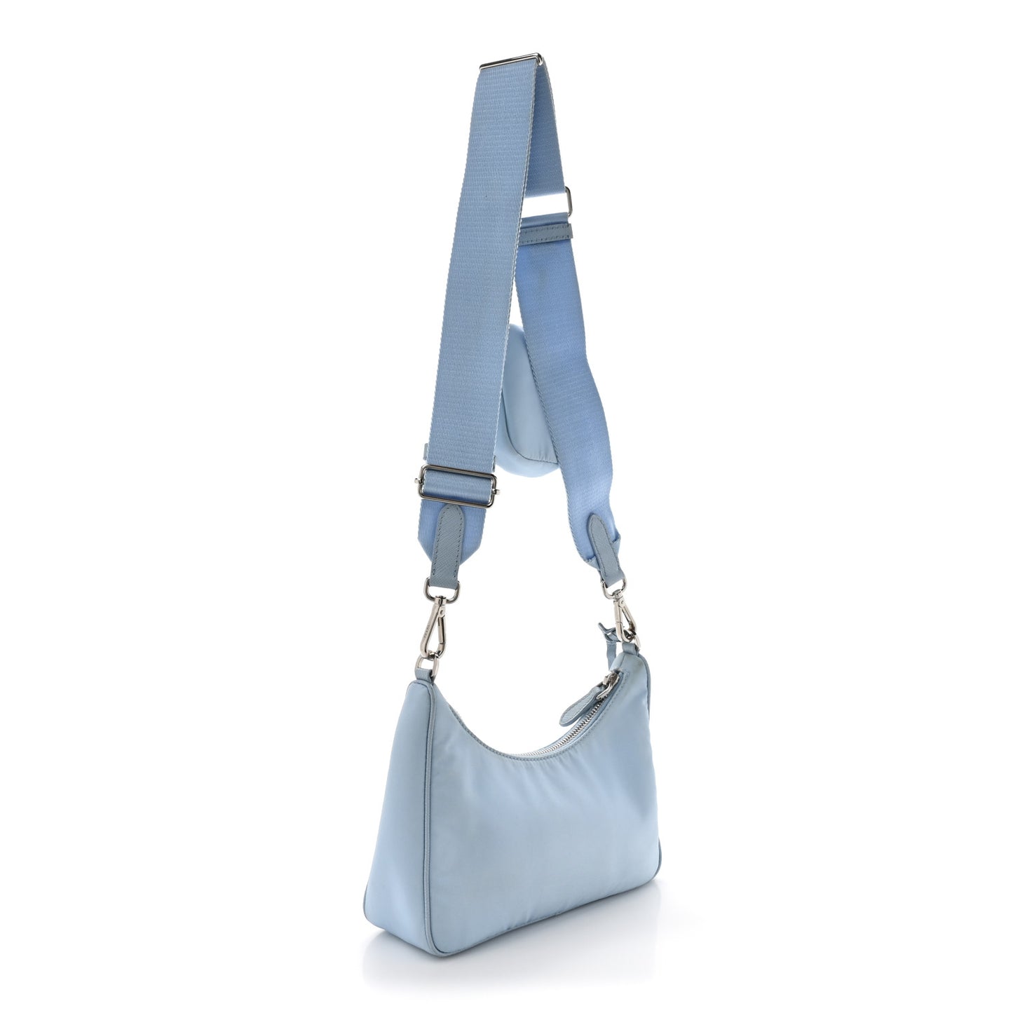 Re-Nylon Saffiano Re-Edition 2005 Shoulder Bag Celeste