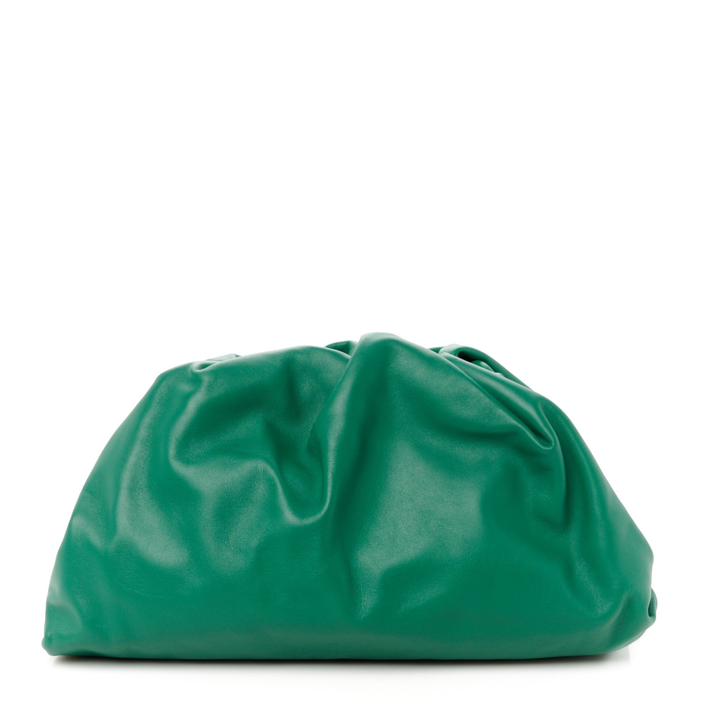 Smooth Butter Calf The Pouch Oversized Clutch Racing Green