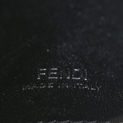 Fendi Sheared Sheepskin Vitello King FF Nano Baguette Charm Tobacco Moro Black 6 of 8