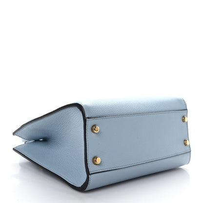 Versace Grainy Calfskin Virtus Top Handle Tote Light Blue 4 of 8