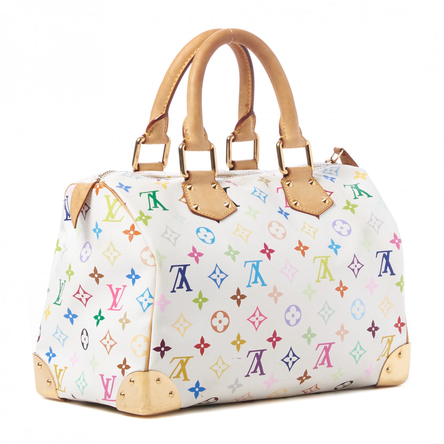 Monogram Multicolor Speedy 30 White