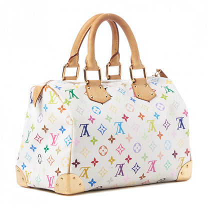 Louis Vuitton Monogram Multicolor Speedy 30 White 2 of 11