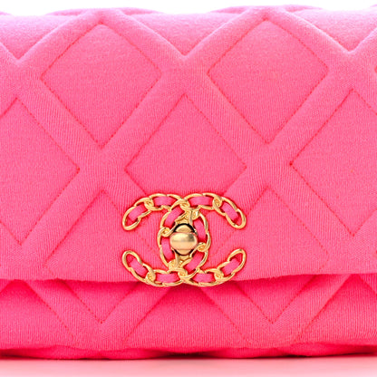 Chanel Jersey Quilted Chanel 19 Waist Bag Pink 8 of 12