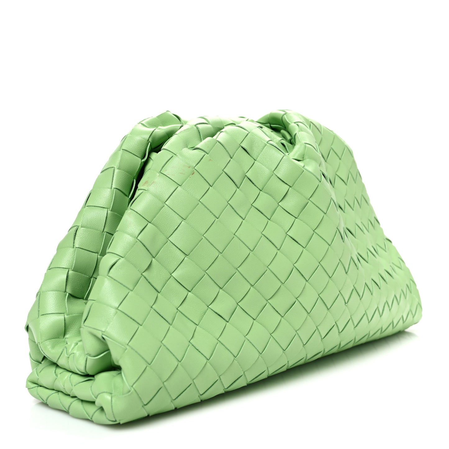 Nappa Maxi Intrecciato The Pouch Oversized Clutch Pistachio