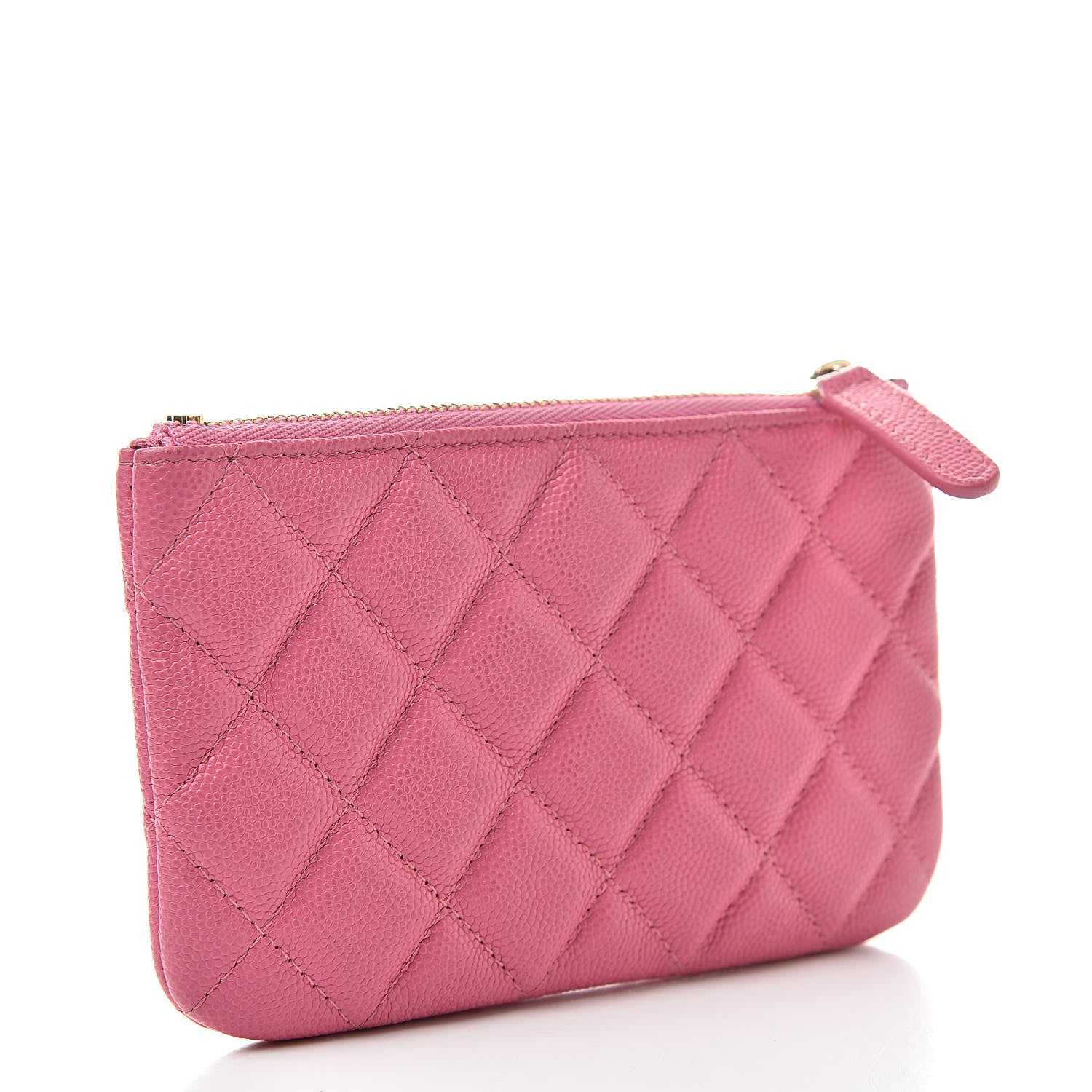 Chanel Iridescent Caviar Quilted Small Cosmetic Case Pink 3 of 9