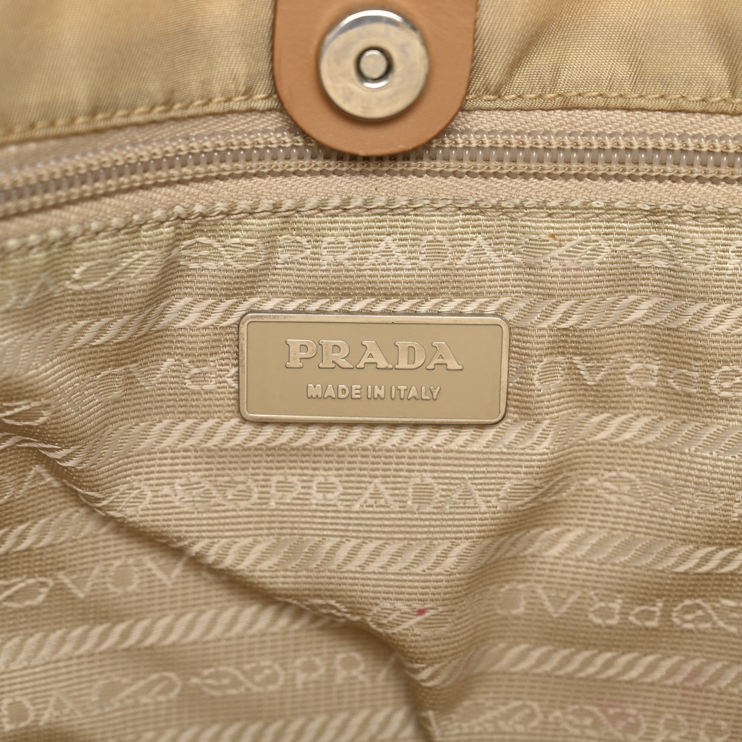 Prada Nylon Vela Shopping Tote Sesamo 6 of 19