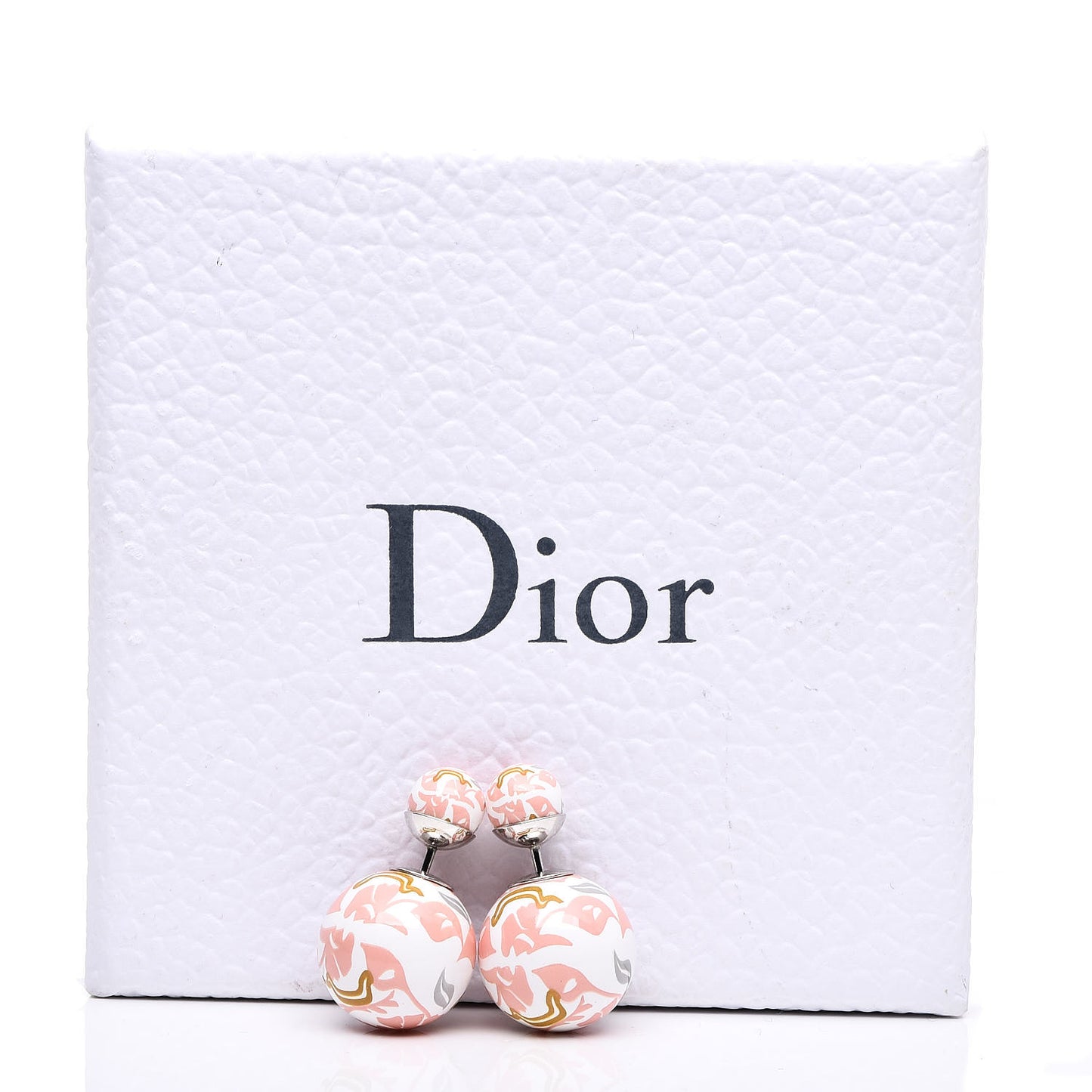 Printed Floral Mise En Dior Tribal Earrings Pink