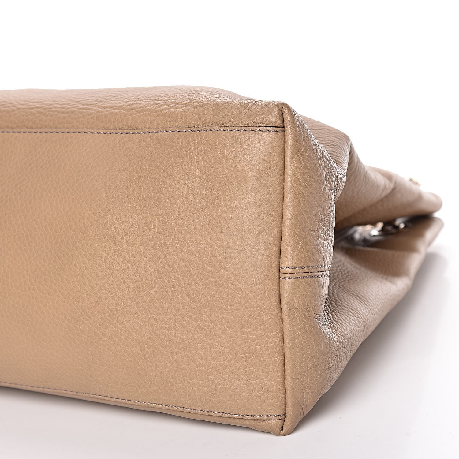 Gucci Pebbled Calfskin Large Soho Chain Shoulder Bag Nude 9 of 12